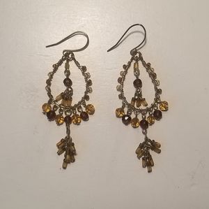 Vintage Beaded Dangle Earrings